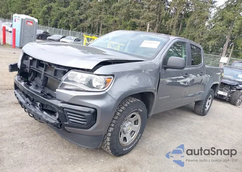 2021 Chevrolet Colorado 4Wd Long Box Wt z USA, uszkodzony, nr VIN 1GCGTBEN2M1105936
